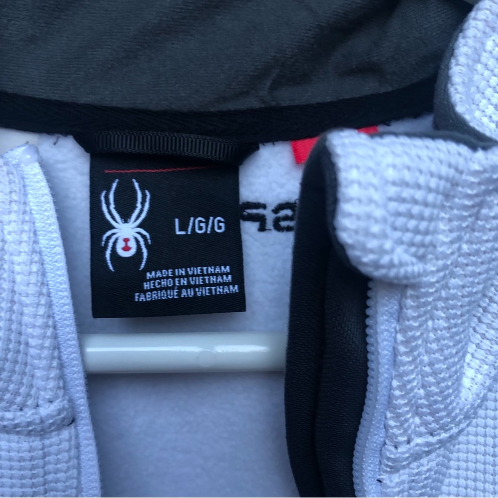 Spyder women’s zip up large white and grey 🤍 - Picture 7 of 9